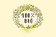 Raw Bio Vegan Food Labels, a Food Illustration by Soulful Vectors (Thumbnail 4 of 6)