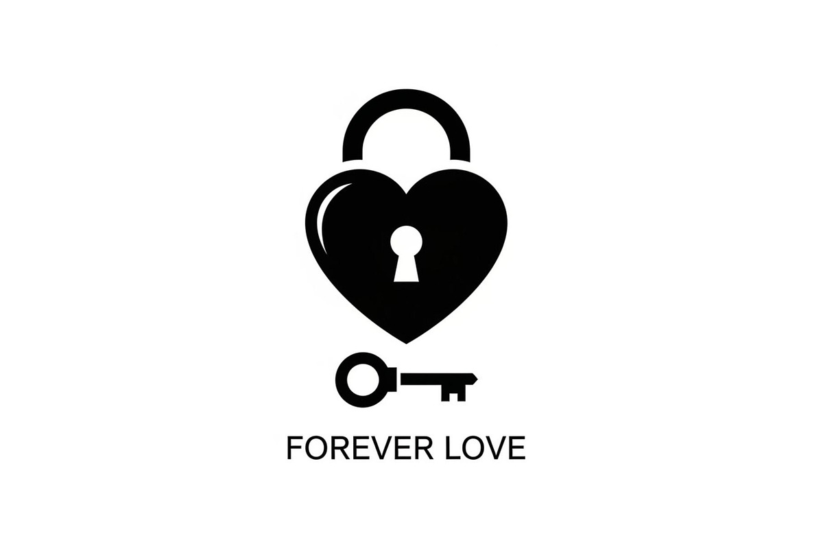 Heart Lock and Key Silhouette Icons, an Illustration by Designer_Momina (Photo 19 of 51)
