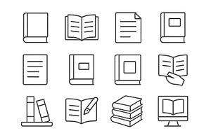 Various book and document icons in, an Education Illustration by ZinetroN