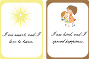 Positive Affirmation FlashCards Kids, a Card Template by DigitalsDesigns (Thumbnail 4 of 6)