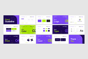 Brand identity design template