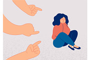 Victim of Teasing and Bullying, an Education Illustration by Mary Long (Thumbnail 3 of 4)
