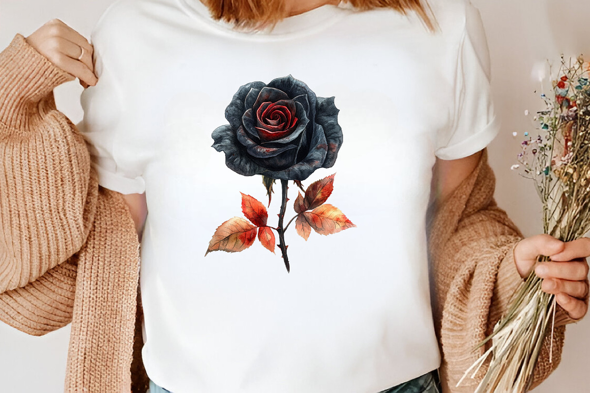 Watercolor Dark Gothic Core Clipart, an Illustration by Canvas Craft (Photo 6 of 7)