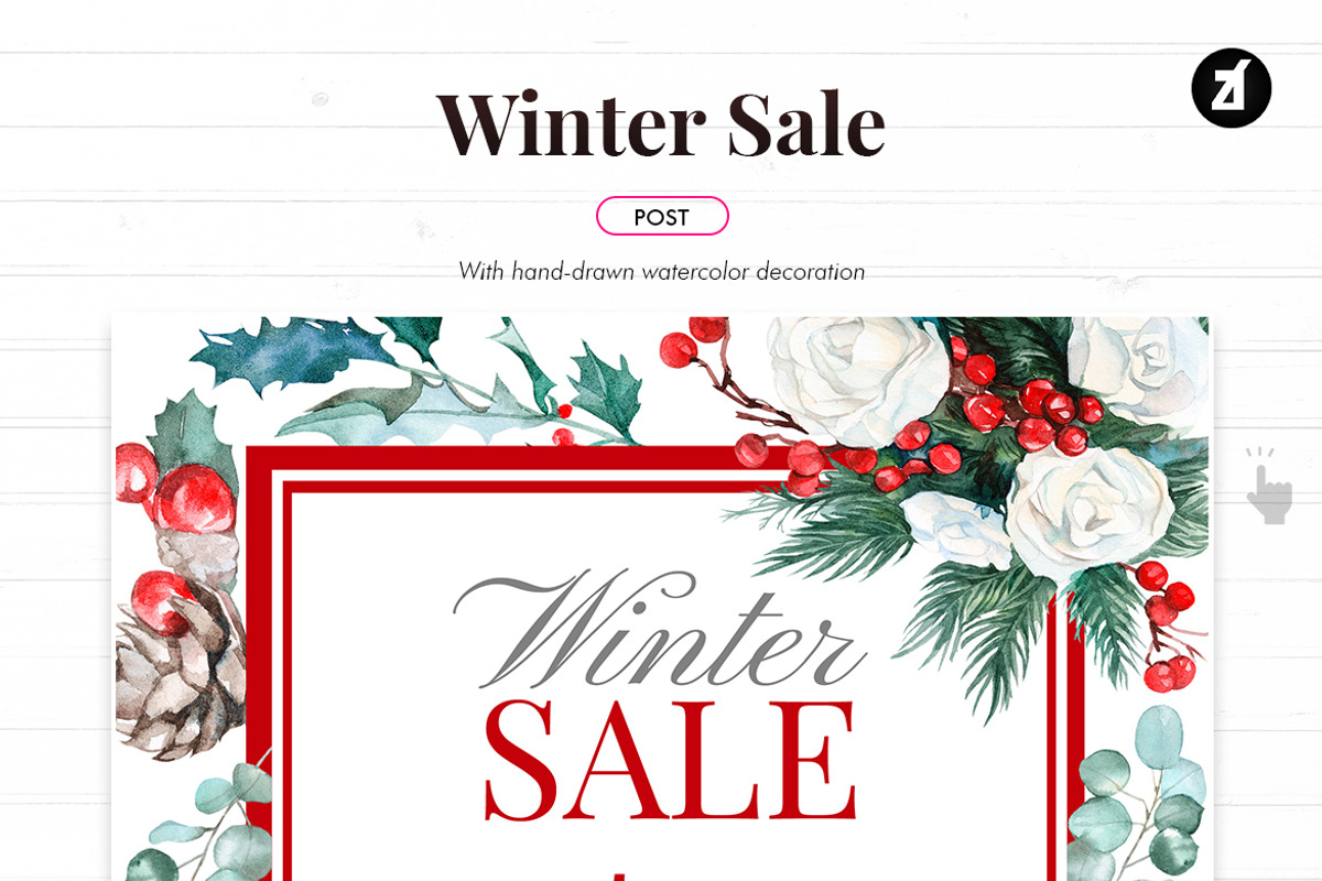 Winter sale - Digital advertising, a Social Media Template by Chanut is industries (Photo 2 of 5)