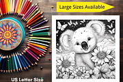 Koala Coloring Pages for Kids, a Brochure Template by LA Design (Thumbnail 8 of 10)