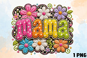 Yarn Floral Mama, Mothers Day PNG, a Transportation Illustration by DreamCafeArt (Thumbnail 1 of 5)