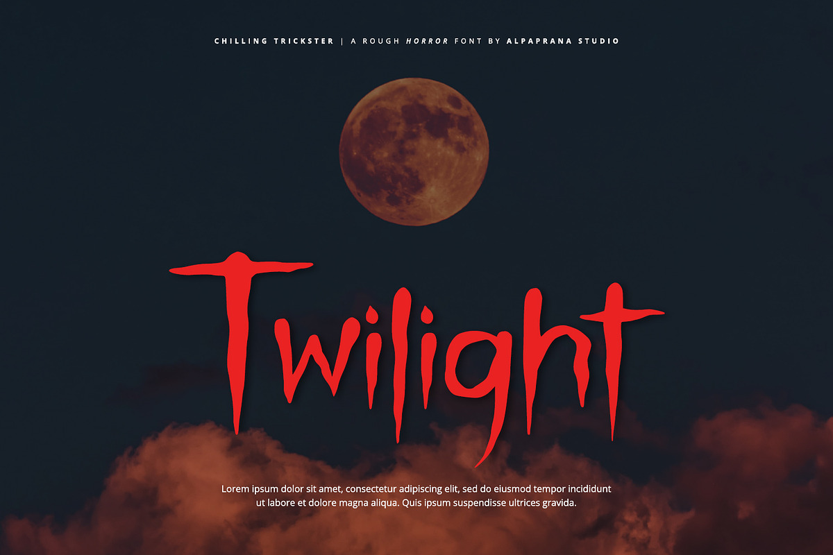 Chilling Trickster - Rough Font, a Script Font by Alpaprana (Photo 4 of 11)