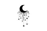 Moon Hanging Silhouette Bundle, an Illustration by Gaye Art (Thumbnail 31 of 31)