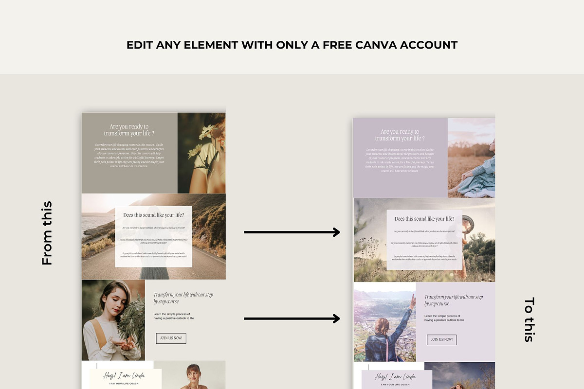 Coach Sales Page Template Canva, a Landing Page Template by Deepa Template Studio (Photo 9 of 10)