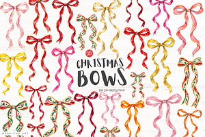 Christmas Bows PNG