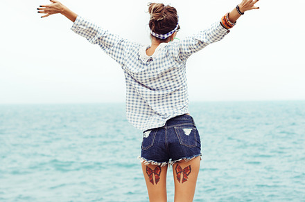 Outdoor summer fashion hipster sexy hot sensual portrait featuring