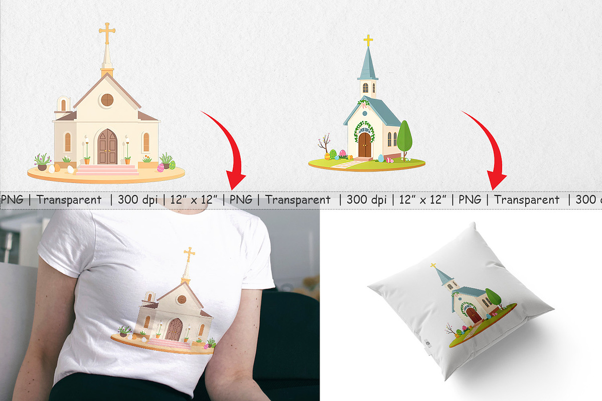 Church Clipart, a Graphic by Artnoy (Photo 3 of 5)