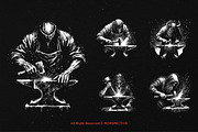 10 Bundle Dark Art Black Smith Skull, an Illustration by Morspective (Thumbnail 3 of 7)