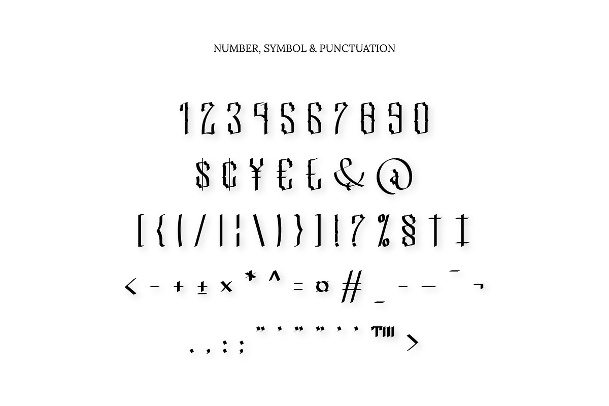 Bloodsucker Modern Blackletter, a Blackletter Font by infernostudio3 (Photo 4 of 10)