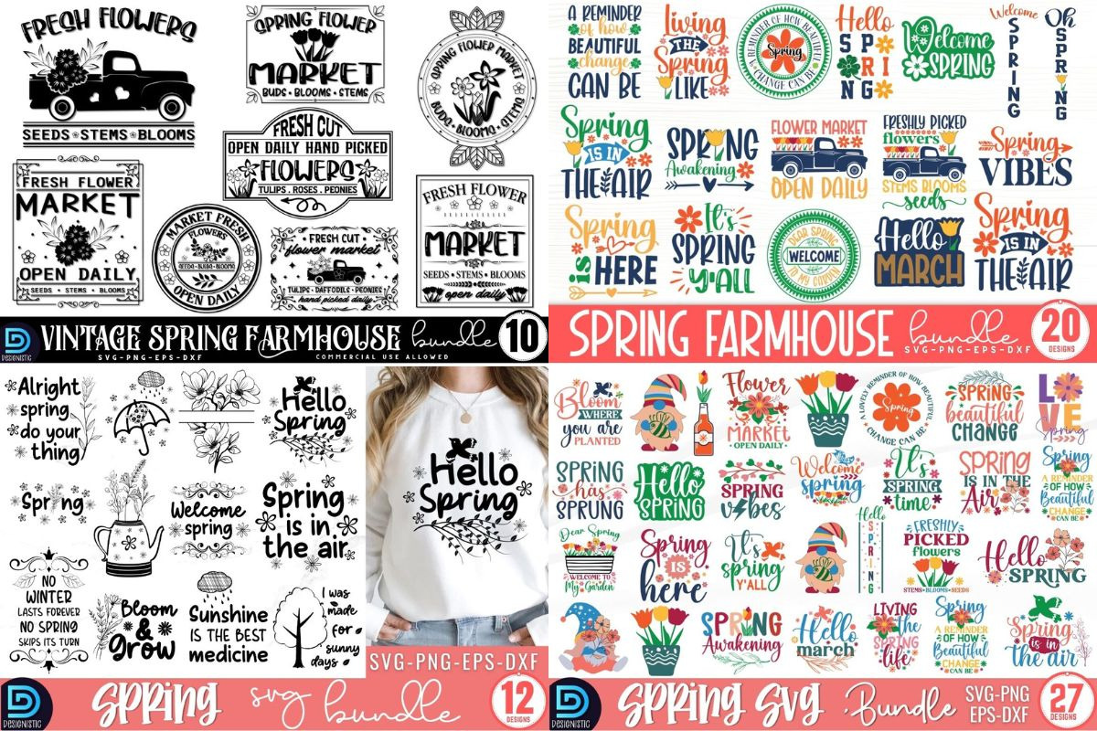 Mega Spring SVG Bundle, an Object Graphic by Design's Dark (Photo 5 of 6)