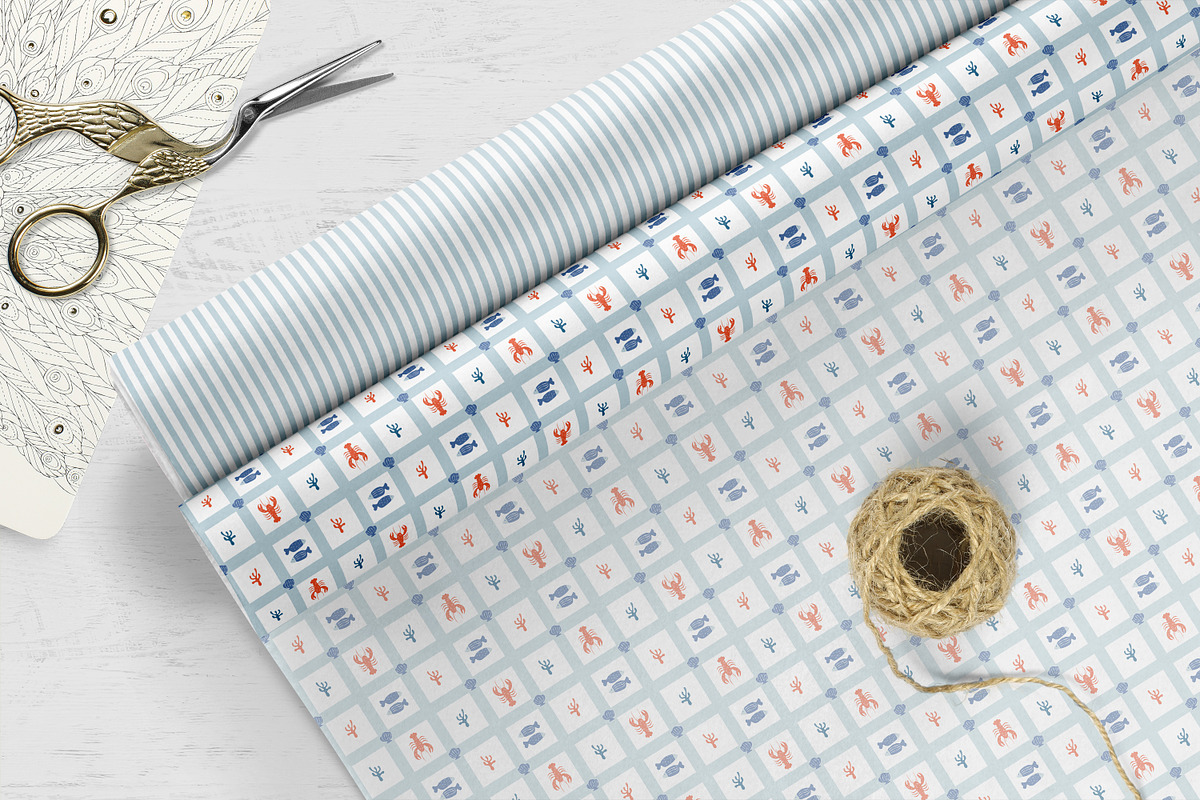 Scandinavian Kids Seamless Patterns, a Pattern Graphic by Oksana Dovhopol Art (Photo 13 of 15)
