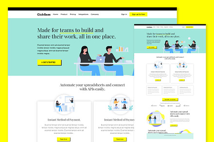 Online Saas Landing Page