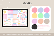 Cute Digital Life Planner 750+ pages, a Templates & Theme by SunshineStudioBoutique (Thumbnail 6 of 9)
