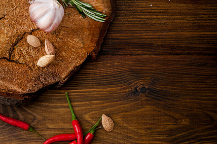Fresh salad ingredients on wooden background containing top, salad, and food, a Food & Drink Photo by Asya Nurullina
