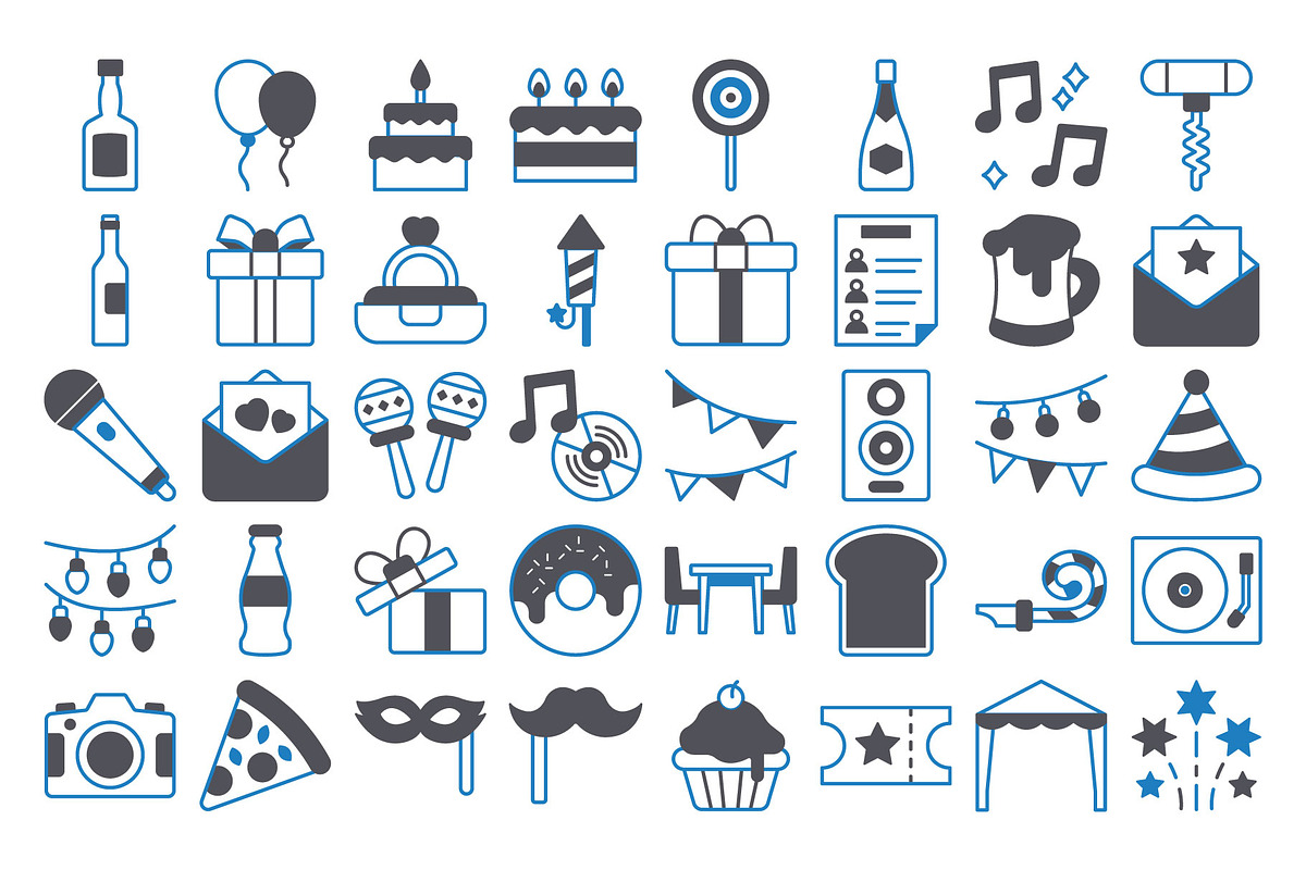 Celebration & Party Icons Pack, an Icon by Vector Portal (Photo 3 of 5)