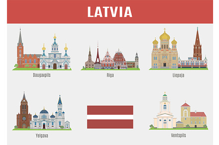 Famous Places cities of Latvia