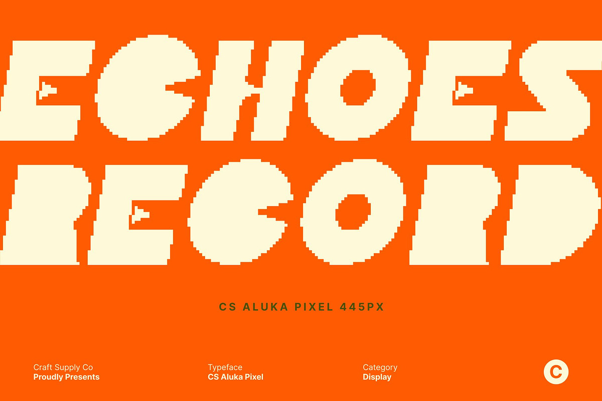 CS Aluka Pixel, a Sans Serif Font by Craft Supply Co. (Photo 5 of 8)