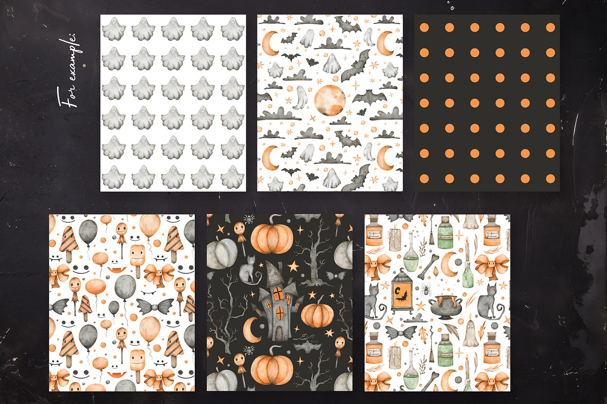 Watercolor Halloween set, an Object Graphic by OrangePeafowlArt (Photo 18 of 21)