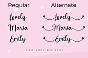 Lovesty | Lovely Calligraphy Font, a Script Font by Rissyletter Studio (Thumbnail 3 of 9)