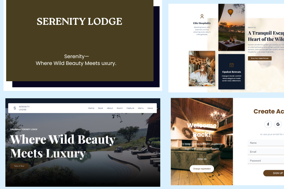 Serenity-Wildlife & Tourism Template, a Landing Page Template by NomaTemplates (Photo 2 of 10)