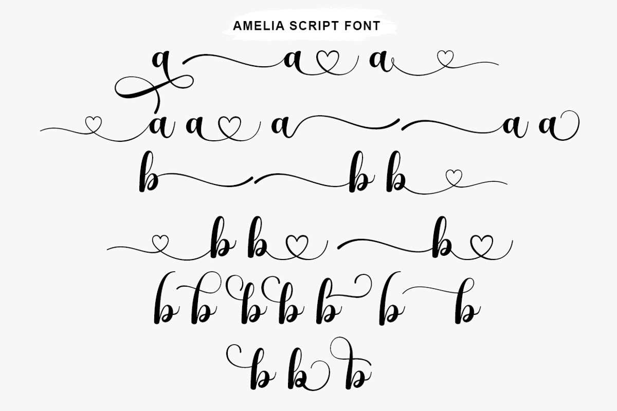 Ameliora - 3 Font, a Script Font by MjStudio31 (Photo 9 of 15)
