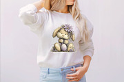 Baby Bunny Easter Clipart Bundle, an Illustration by SVGArt (Thumbnail 1 of 8)