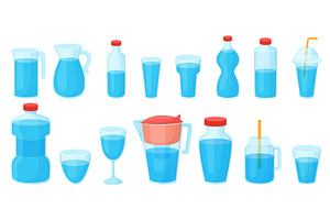 Drink water glasses. More liquid, a Food Illustration by Valerie Bodnar