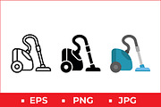 Vacuum Cleaner Set, a Solid Icon by Artonix (Thumbnail 1 of 2)