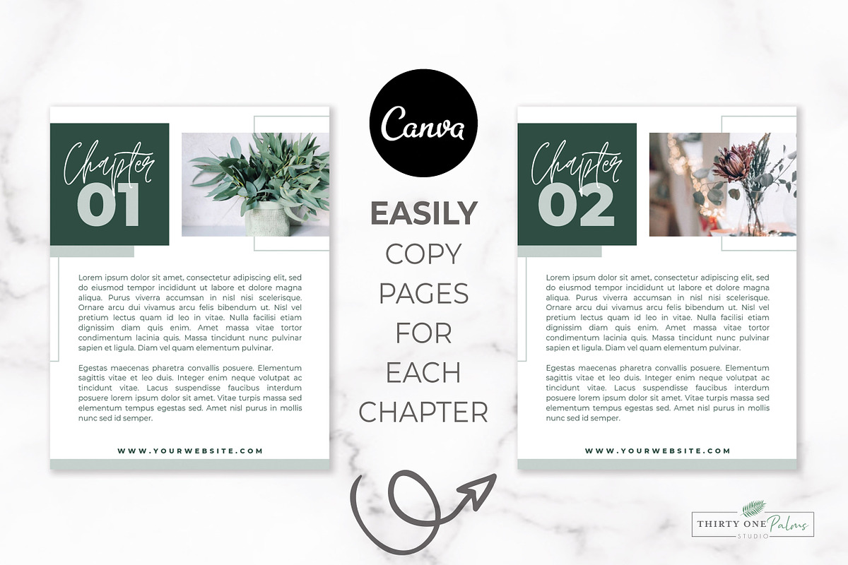 eBook Template for Canva | Green, a Magazine Template by Thirty One Palms Studio (Photo 9 of 11)