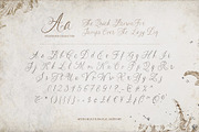 Les Bridgetise - Old Cursive Script, a Script Font by Sarid Ezra (Thumbnail 9 of 9)