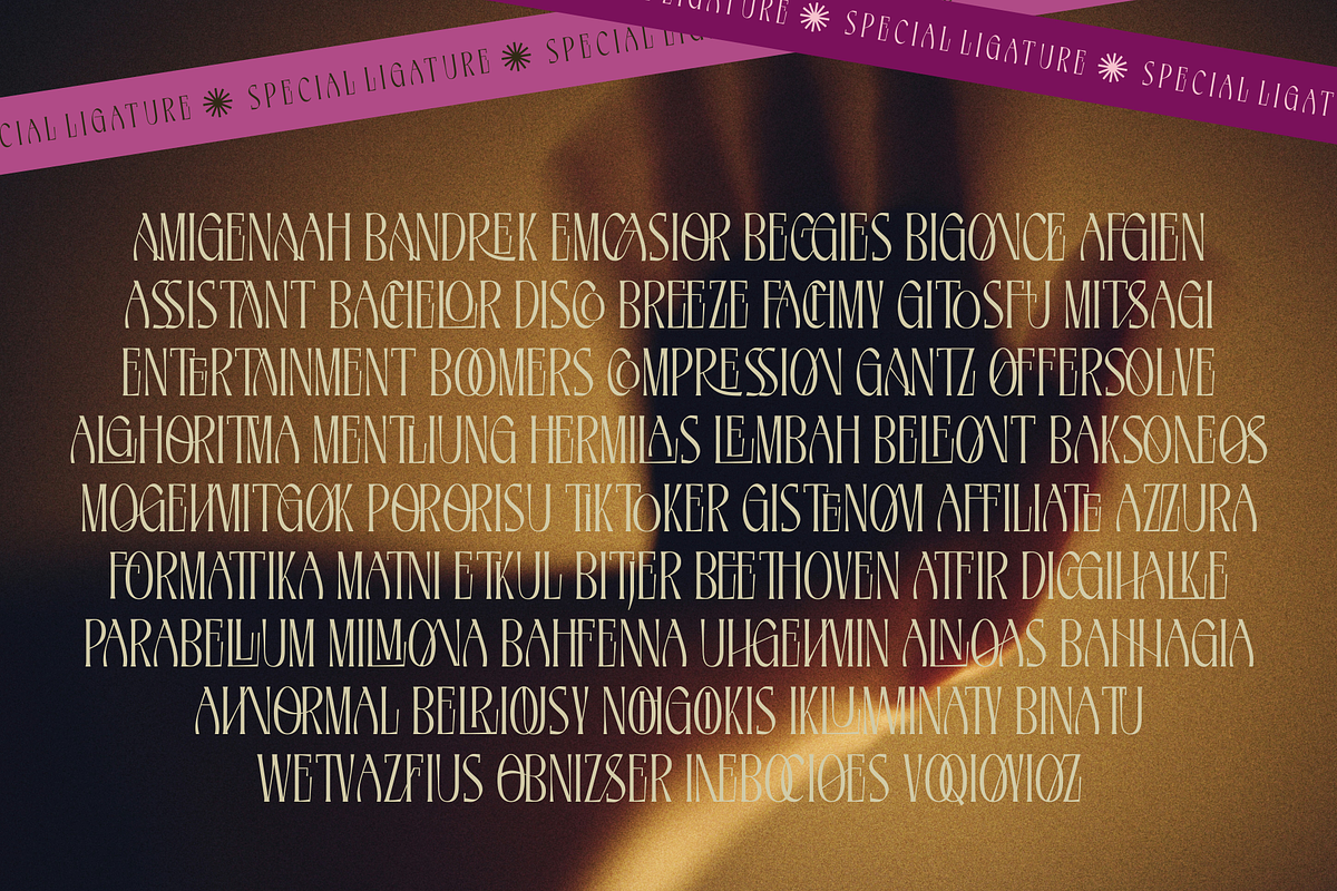 Wrigskan - Luxury Ligature Serif, a Serif Font by Enxyclo Studio (Photo 2 of 15)