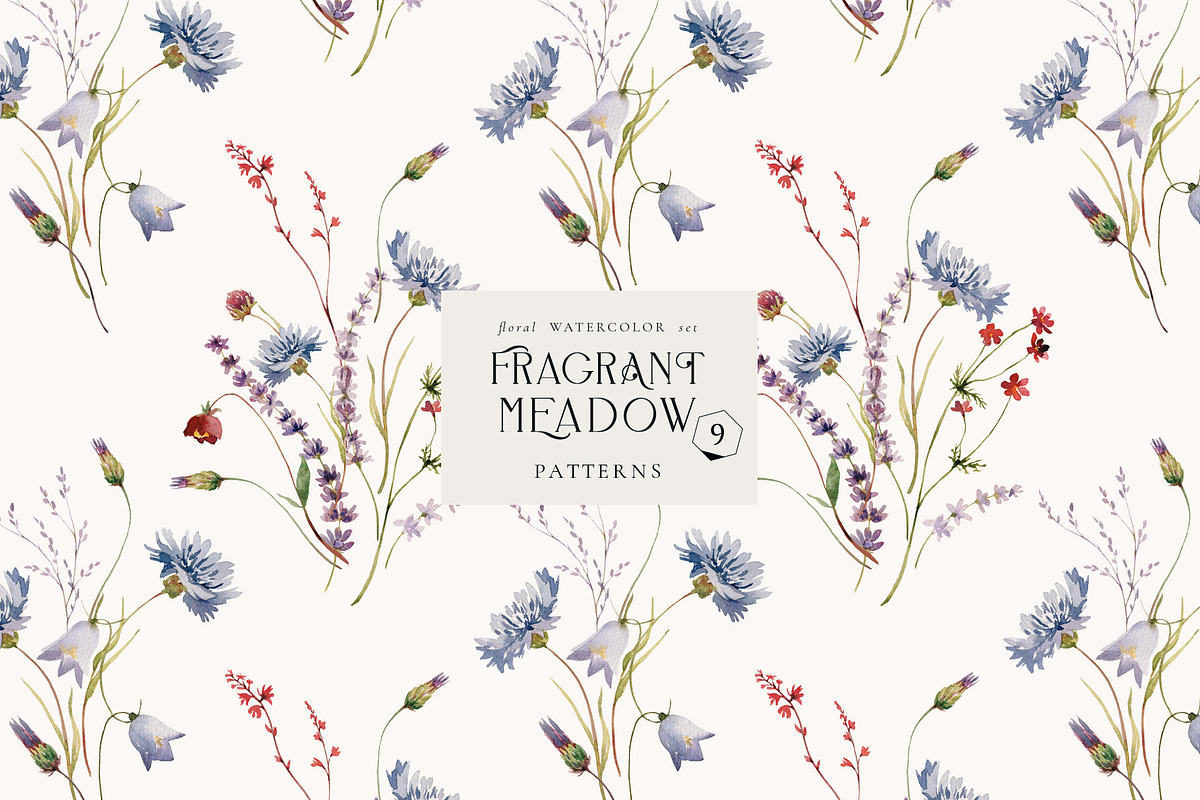 Fragrant Meadow - watercolor flowers, a Decorative Illustration by Pamyatka Shop (Photo 11 of 13)