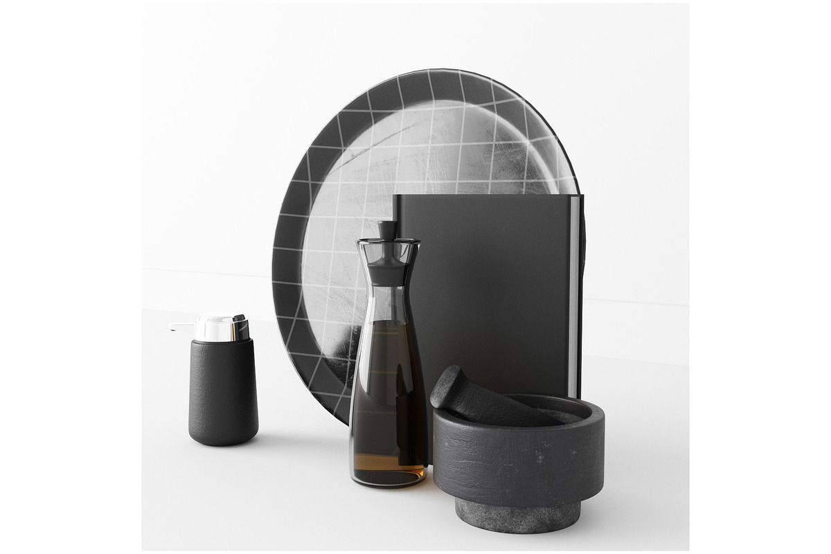 Kitchen Ethan Accessories, a Furniture 3D Model by 3DCargo (Photo 2 of 8)