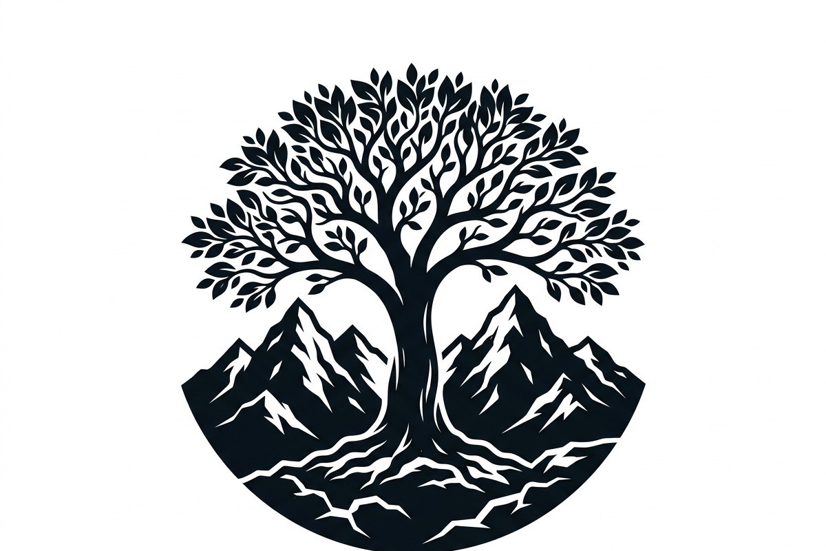 50 Sacred Mountain Tree Silhouette, an Empty State Illustration by Amazin_art (Photo 27 of 37)