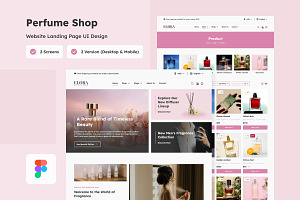 Elora - Perfume Shop Landing Page, a Landing Page Template by twinstd