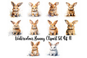 Watercolour Bunny Printables, an Object Graphic by EzDigitals (Thumbnail 1 of 6)