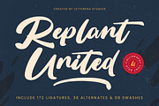 Replant United Bold Calligraphy Font, a Font by Letterena Studios Script (Thumbnail 1 of 20)