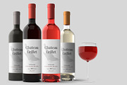 Wine Bottle Mockup Kit, a Merchandise Mockup by PSD Market (Thumbnail 7 of 16)