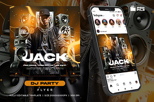 Dj Party Night Flyer Template