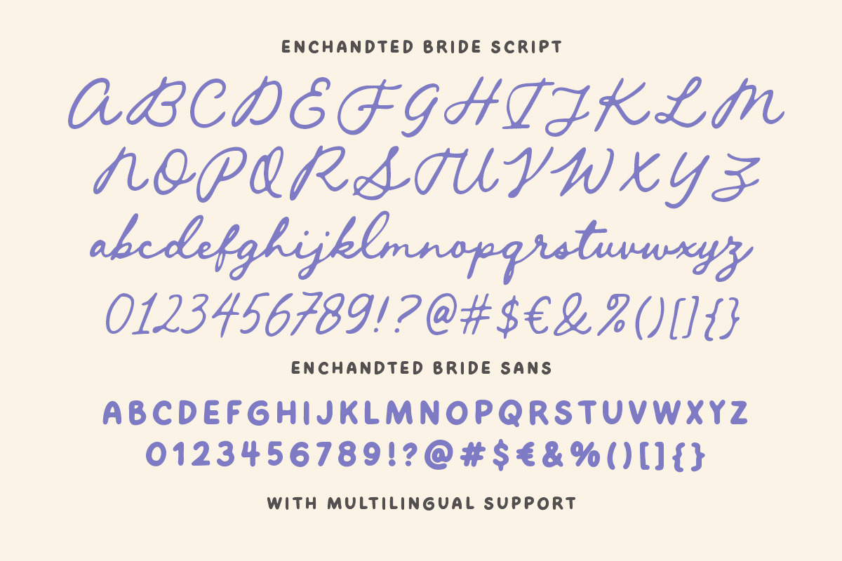 Enchanted Bride Wedding Font, a Script Font by Letterhend Studio (Photo 11 of 12)