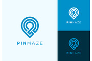 Map Pin Maze Line Logo, a Branding & Logo Template by ika trisiana (Thumbnail 2 of 2)