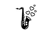 Saxophone Music Love Vector Bundle, an Illustration by Designs_River (Thumbnail 9 of 51)