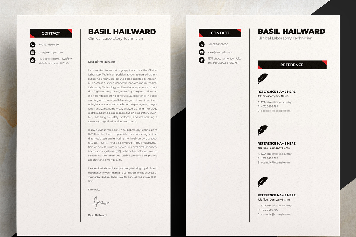 Creative Resume/Cv Template, a Resume Template by ResumeInventor (Photo 3 of 7)