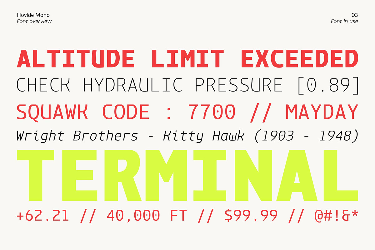 Hovide Mono, a Sans Serif Font by Zafara Studios (Photo 3 of 12)