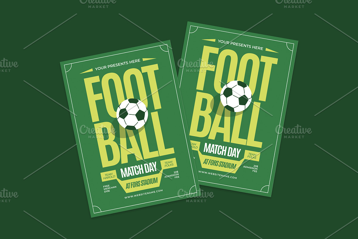 Football Match - Flyer, a Poster Template by Izdihaar_Studio (Photo 1 of 3)